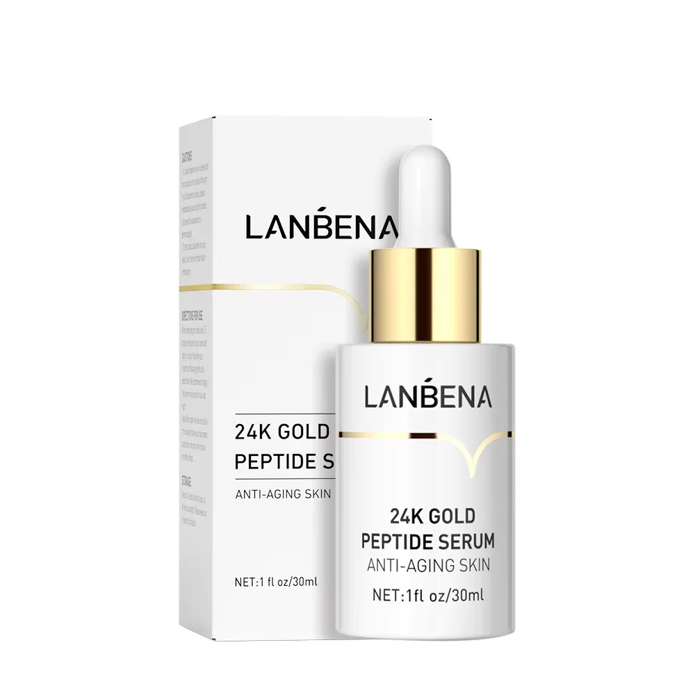 LANBENA Bestseller 24K Gold Peptid Serum zur Entfernung dunkler Flecken und Hautstraffung – Detail 6