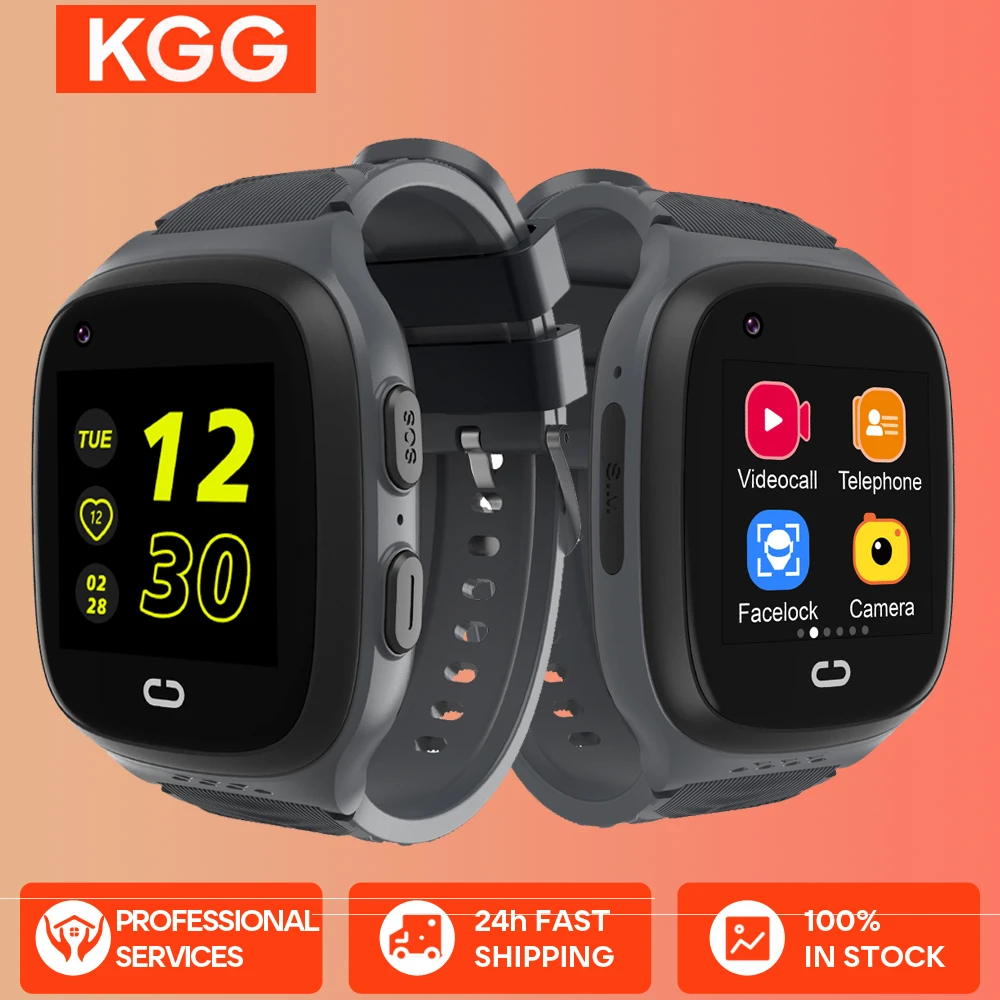 KGG LT31 Kids Smart Watch 4G SOS Call Back Monitor Video Call Phone Watch GPS Children Smartwatch Student Girl Boys Watch Gifts.