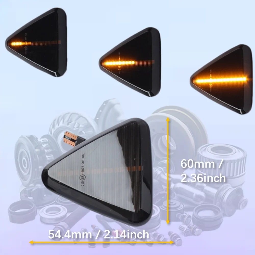 for Mitsubishi Colt CZC 2006 - 2012 Colt CZ3 2004 - 2008 Dynamic LED Indicator Side Marker Turn Signal Light Lamp