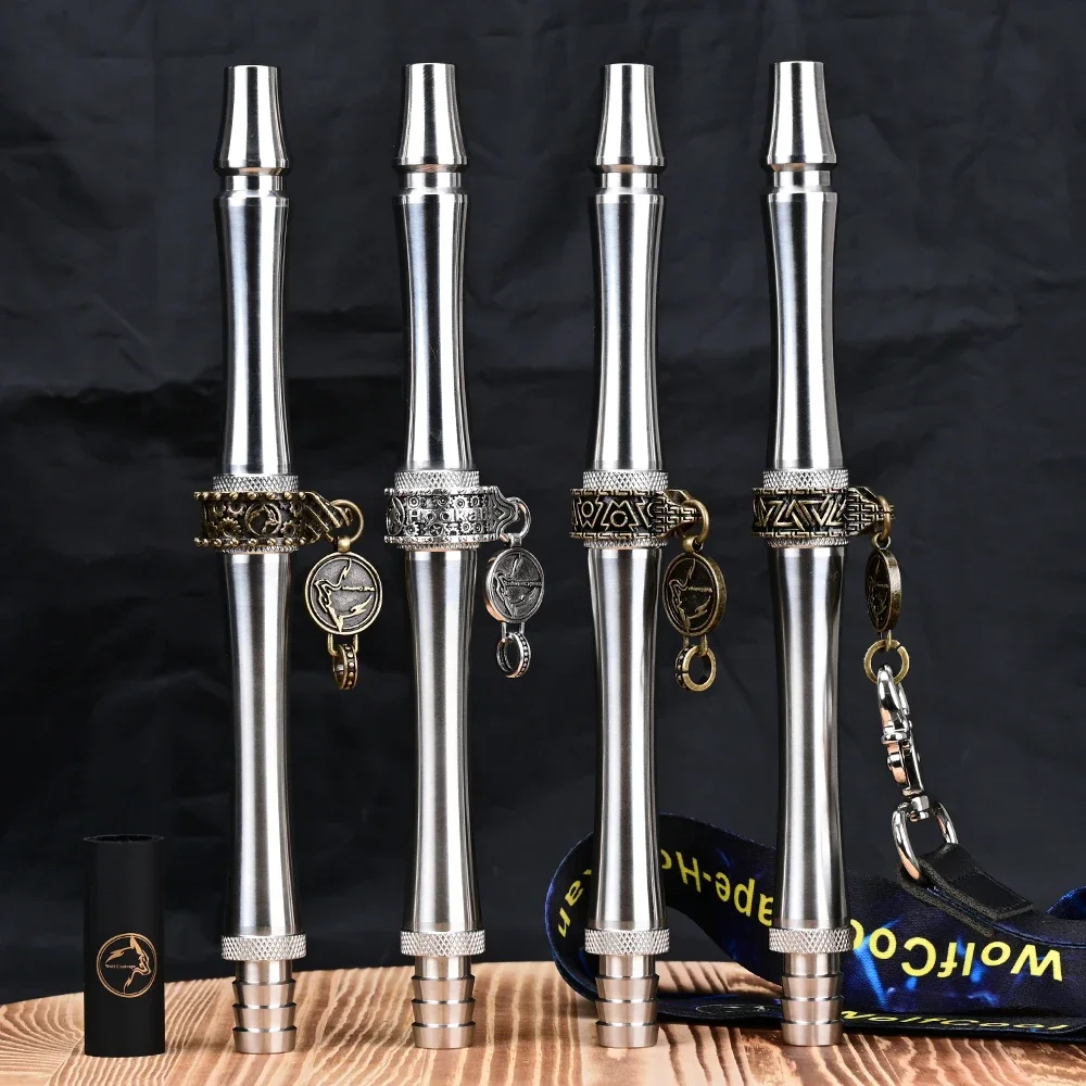 Wolfcoolvape-hookah design Hookah Pipe Mouthpieces 304SS material extended version, metal extended hookah shisha mouthpieces