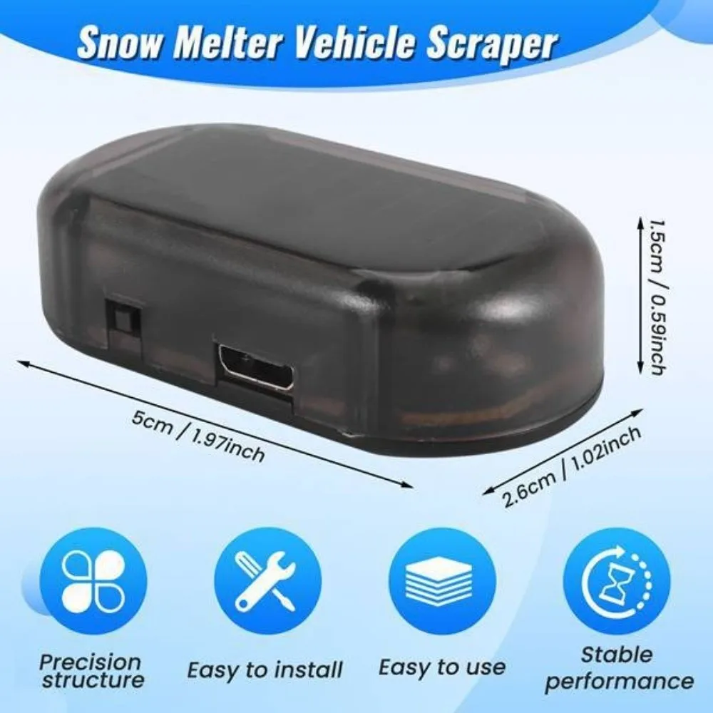 USB Rechargeable Snow Removal Tool Multifunction Mini Ice Scraper Molecular Antifreeze Snow Melter Device for Vehicle Use