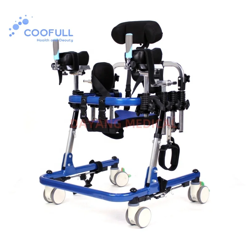 Coolfull Multifunction Walking Assist Device Adjustable Medical CP Pediatric Walker for Disabled Children with Cerebral Palsy