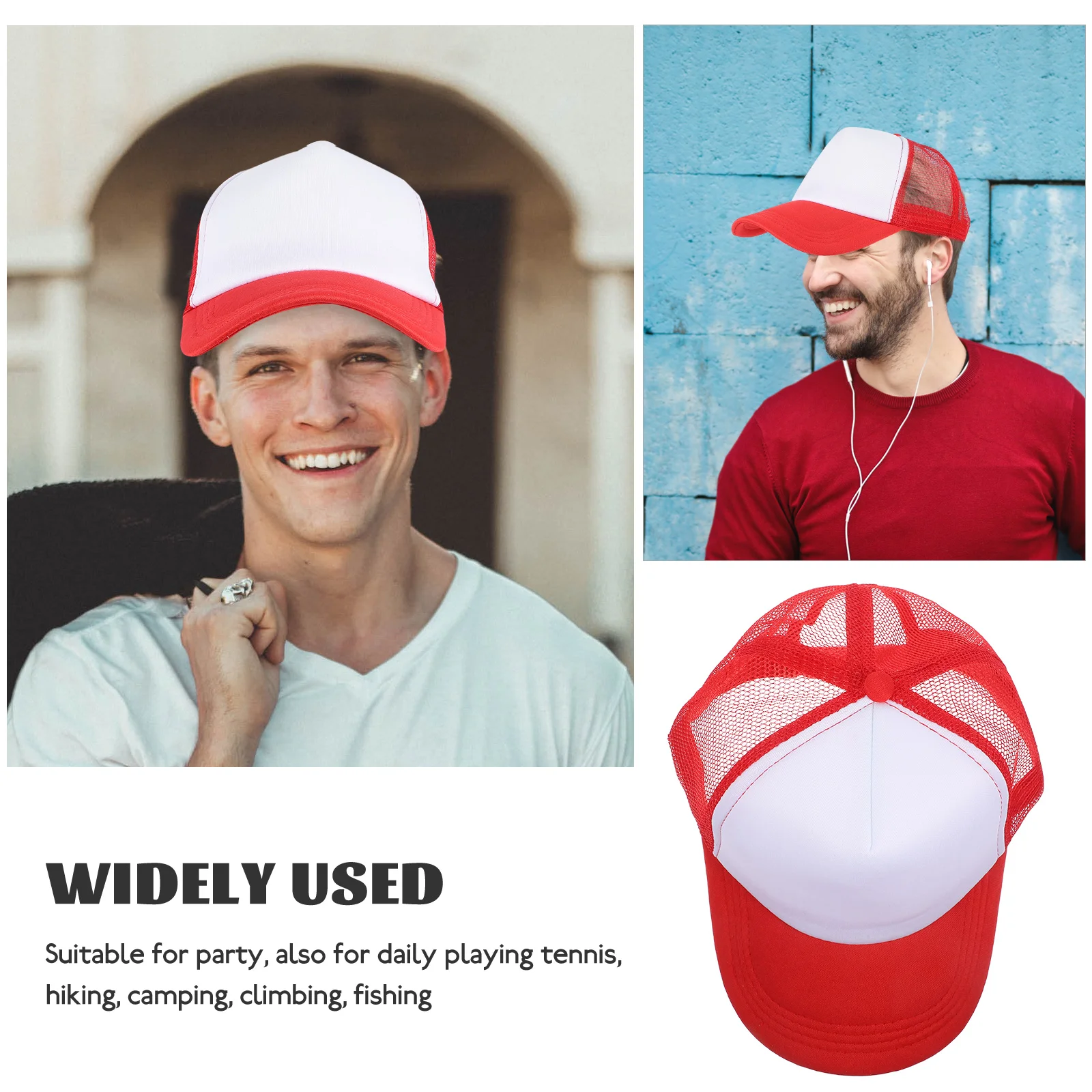

10 Pcs Blank Mesh Baseball Cap Hats Sublimation Sponge Caps Pvc Sports Men and Women