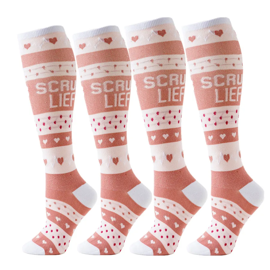 Calcetines de compresión para hombre y mujer, medias deportivas para ciclismo, correr, Yoga, fútbol atlético, baloncesto, Rugby, senderismo, tenis, monopatín