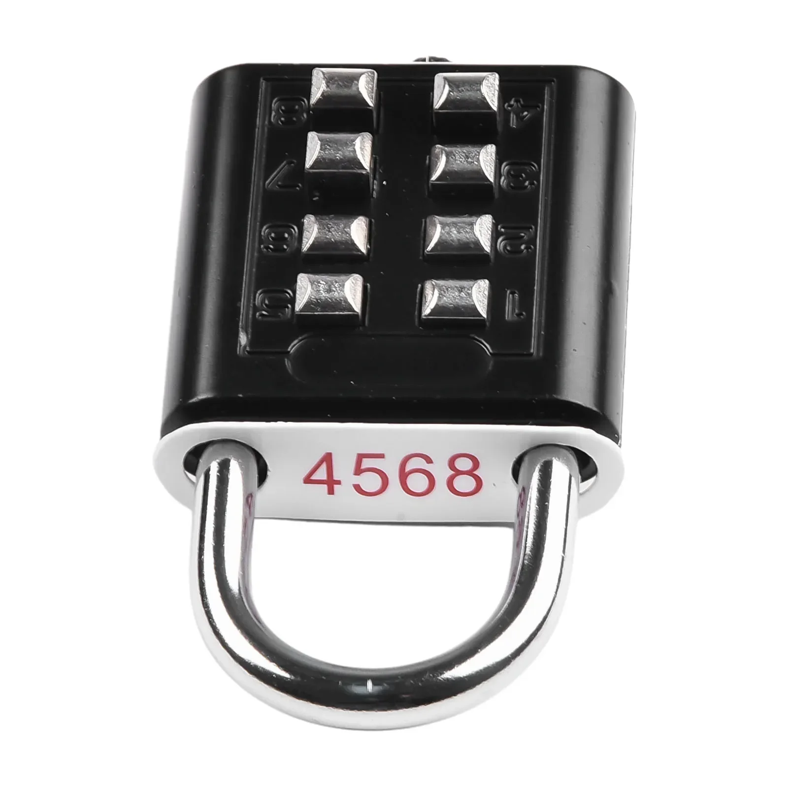 Lock Body Manual Measurement Deviation Iron Doors Lock Body Smart Password Lock Zinc Alloy Combination Padlock Black Cm