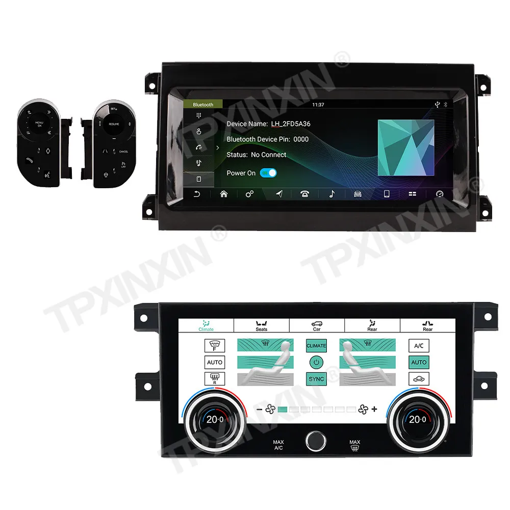 Auto Andriod 13 Car Radio + AC Climate Control Screen GPS Navi For Land Rover Discovery 5 2017-2020 Carplay Stereo Head Unit DSP