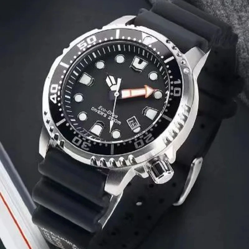 Citizen City Luxury Brand Calendar Watch Optical Kinetic Diving Watch Luminous Sports Leisure Fashion Men Watch Women BN0157-11X