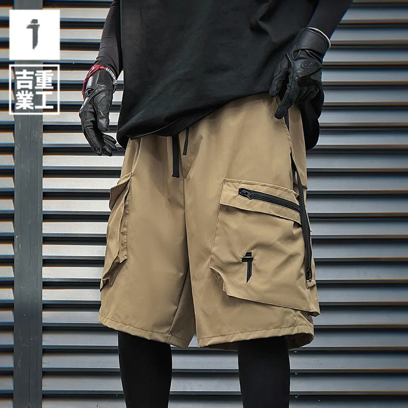 

11 BYBB'S DARK 2024 Summer Cargo Shorts Multi Pocket Short Pant Tactical Functional Loose Streetwear Elastic Waist Shorts