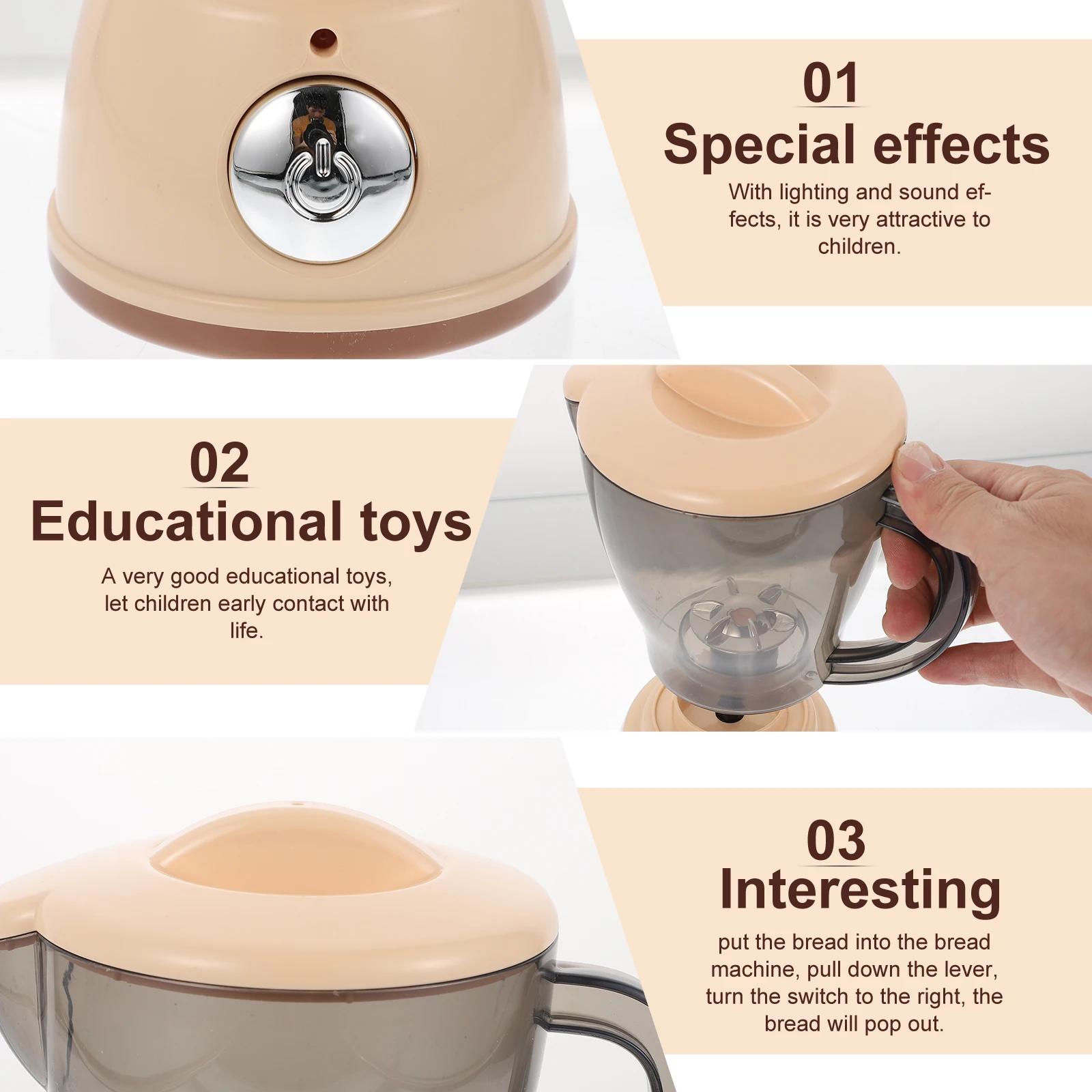 

1pc Cute Mini Juicer for Kids Adorable Desktop Decoration Lightweight Plaything Hands-on with Sound Effects Plastic Kitchen