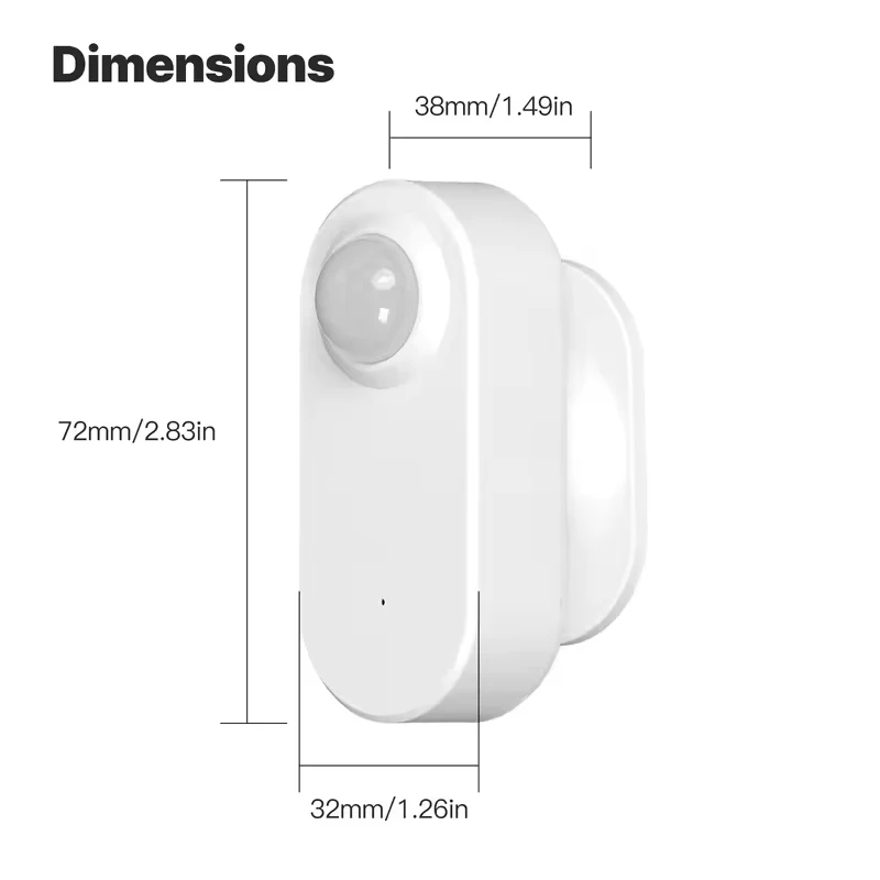MOES Tuya ZigBee Human Presence PIR Sensor Smart Radar 24GHz mmWave Wireless App Remote Monitoring Motion&Motionless Detection