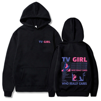 TV Girl Who Really Cares Music Album Hoodie Harajuku Hooded Sweatshirts TV Girl Hooded Pullover Men Women Casual Streetwear Tops