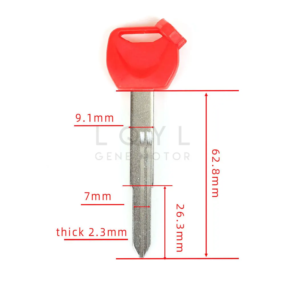 3 Stuks Nieuwe Lege Sleutel Motorfiets Vervangen Ongesneden Sleutels Voor Honda 62Mm Scooter Magneet Anti-Diefstal Slot Zilveren Vleugel 600 400 Faze 250 Abs