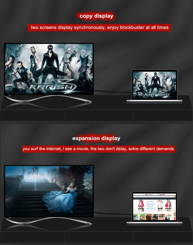 DTECH 3 capas que blindan el cable video HDMI chapado en oro 4K 3D del núcleo de cobre puro HDTV 1M