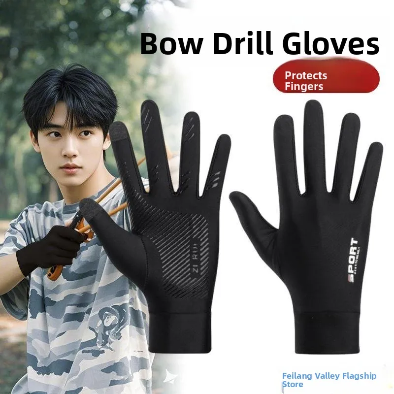 

Men's Protective Glove for Slingot Sport Riding Thin Touchscreen ible Gloves Anti-slip Wear-resistant Climbing Training