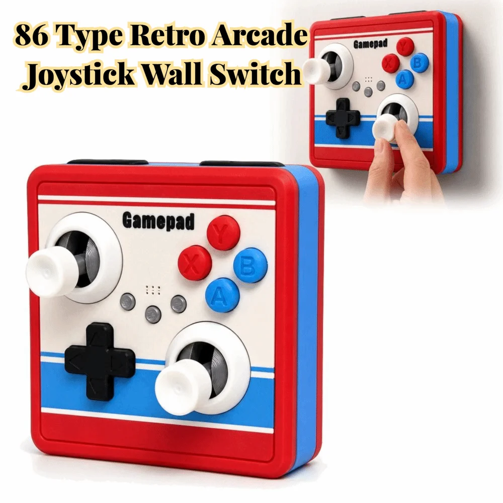 Joystick Decoration Arcade Switch Cover Dummy Buttons Self Adhesive 86 Type Retro Arcade Joystick Wall Switch 3D Printed