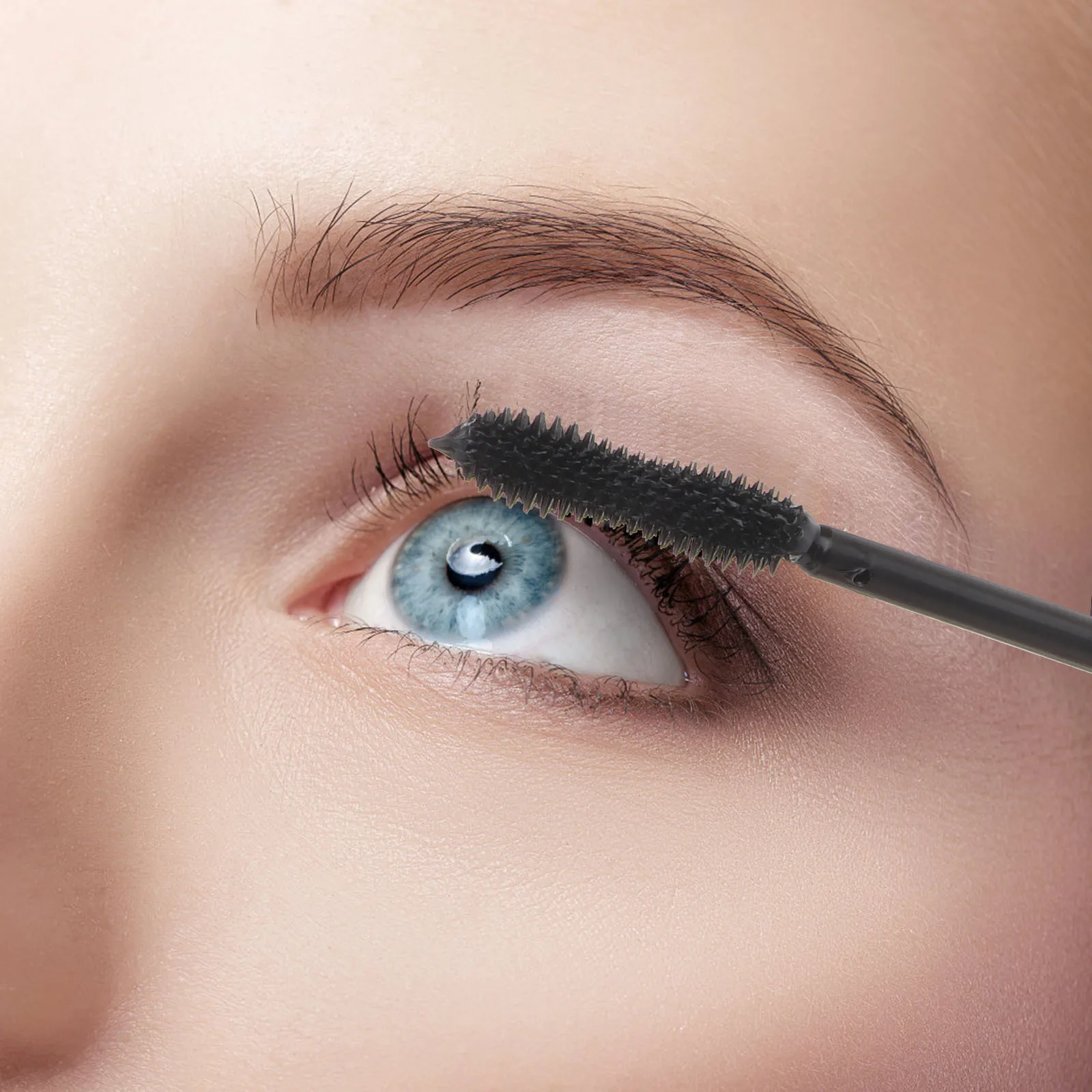 1Pcs Diamond Mascara Waterproof Compact Travel Size No Smudge Rainy Day Sweat Condition Eye Makeup Diamond Mascara