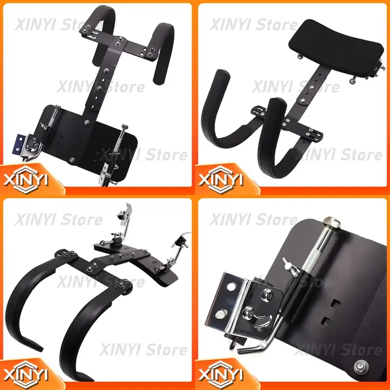 Black Metal Marching Snare Drum Carrier Support with Sponge Shoulder Pad for Player Drummer Students Beginners