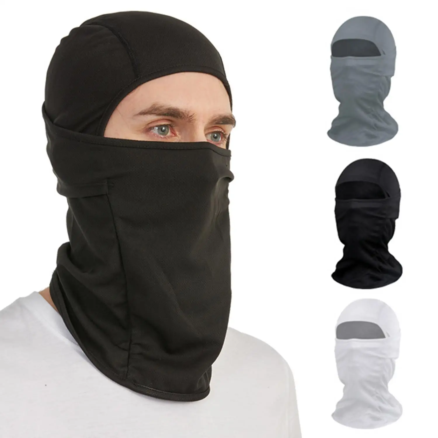 1 PCS Mens Cycling Cap Full Face Ski Mask Hiking Camping Cap Bike Hats