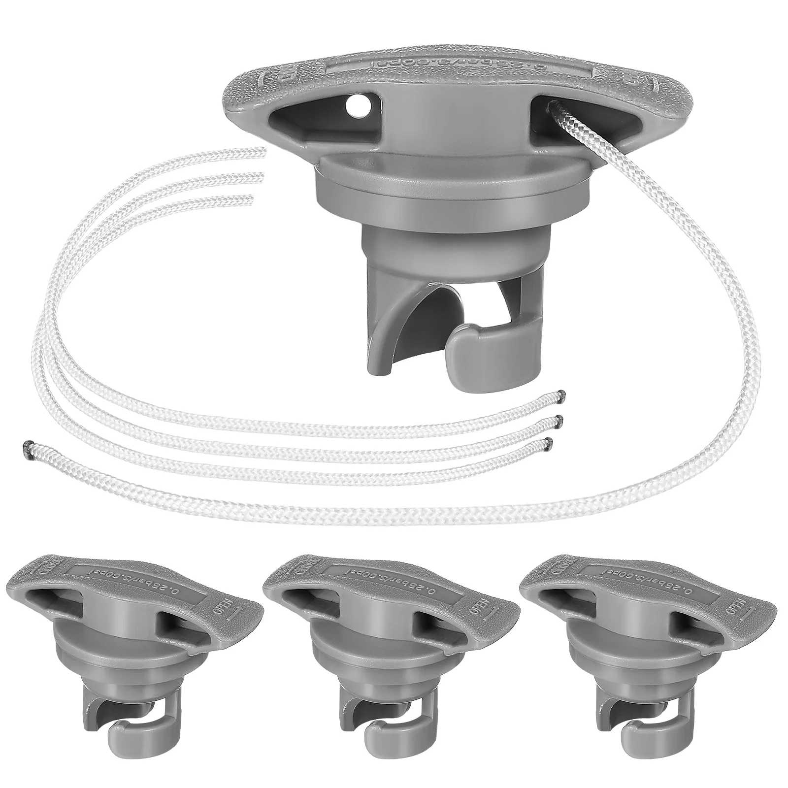 Kayak Air Cap 4 Pcs Inflatable Boat Valve Cover Plug Adapter for Paddle Board Inflatable Craft Accessory