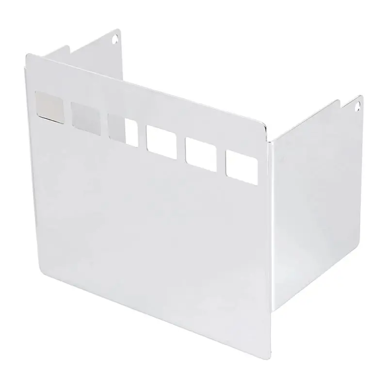 ฝาครอบกล่องแบตเตอรี่มอเตอร์ไซค์แบบมีประสิทธิภาพ สำหรับ Dyna Low Glide FXS Super Glide FXR FX ปี 1973-1986 - ดีไซน์สี่เหลี่ยมโครเมียม