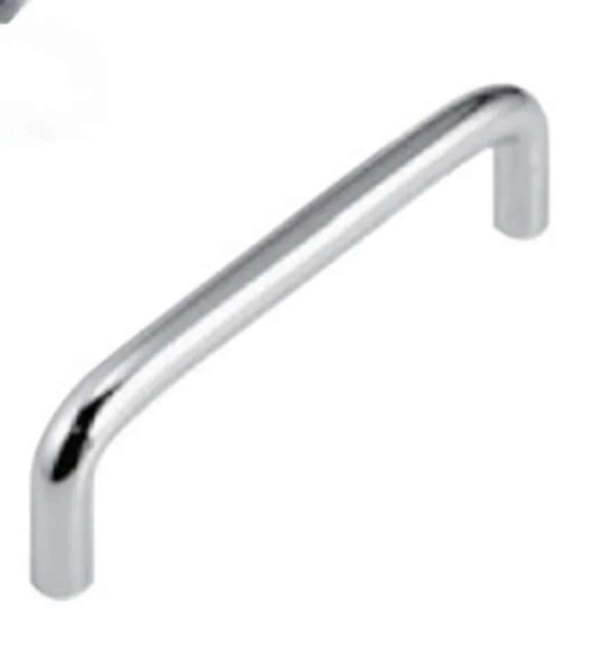 Professional UWAN Chrome Plating round Bar Pull Handle Traditional Style Steel Zinc Furniture Drawer Door Knob Kitchen Cabinets