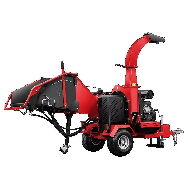Powerful Wood Chipper Wood Crushers 999cc 34hp Hydraulit Motor Tree Crusher Machine Branch Shredder Small Mulcher Chipper