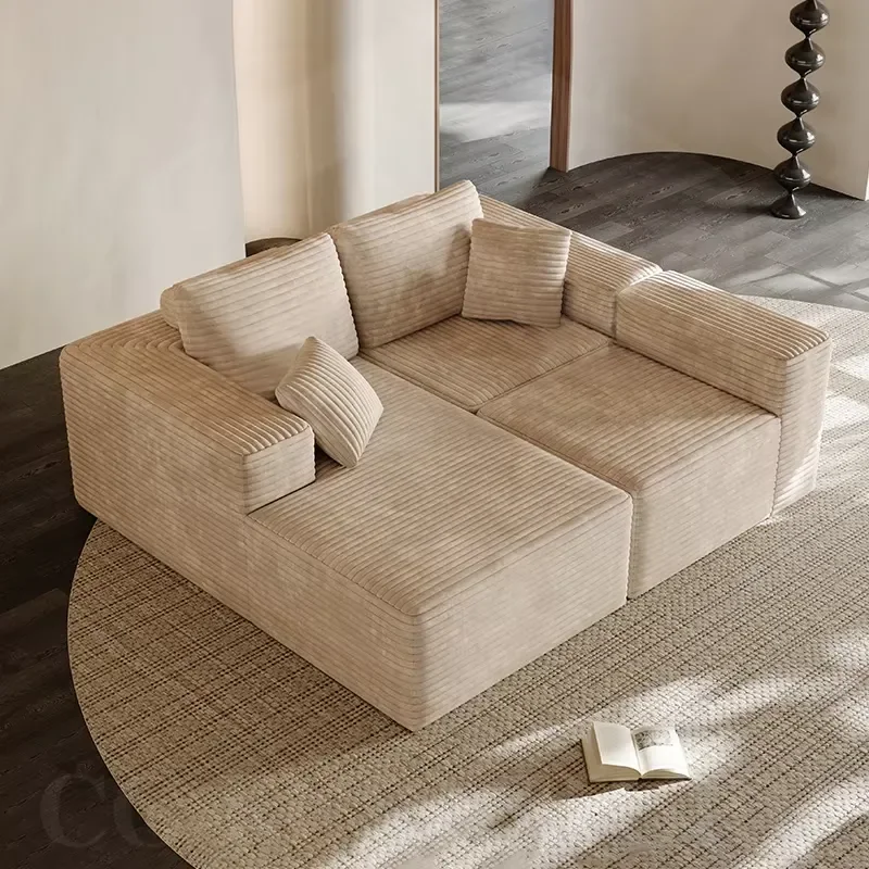 Modular Sofa Cover for Living Room Furniture Compressed Fabric Slipcover Compatible with Lounge Chairs Hotel Interior Decor