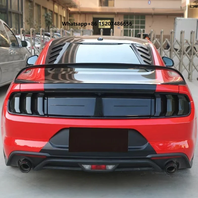 GT350 Style Carbon Fiber Rear Spoiler Tail Wing for GT 5.0 2015-2023 Car Spoilers