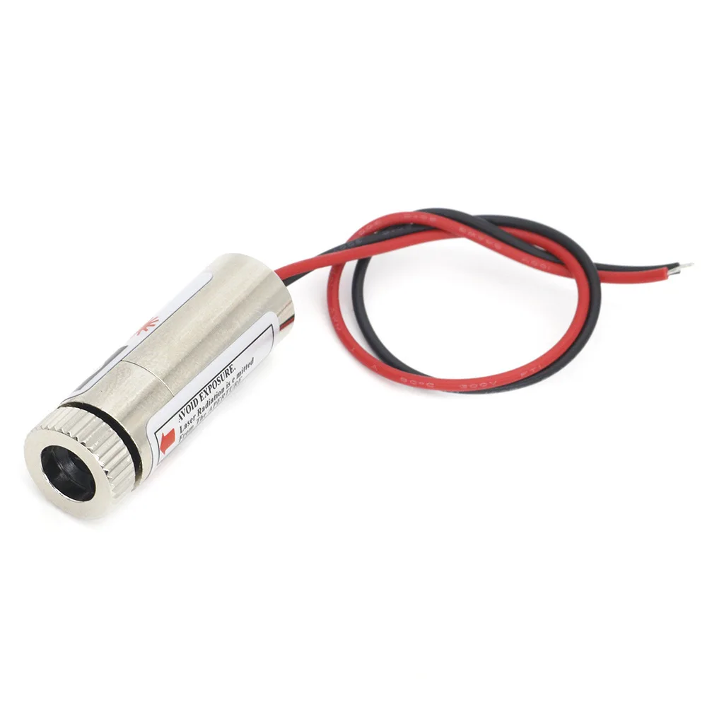 650nm 5mW Red Point / Line / Cross Laser Module Head Glass Lens Focusable Industrial Class