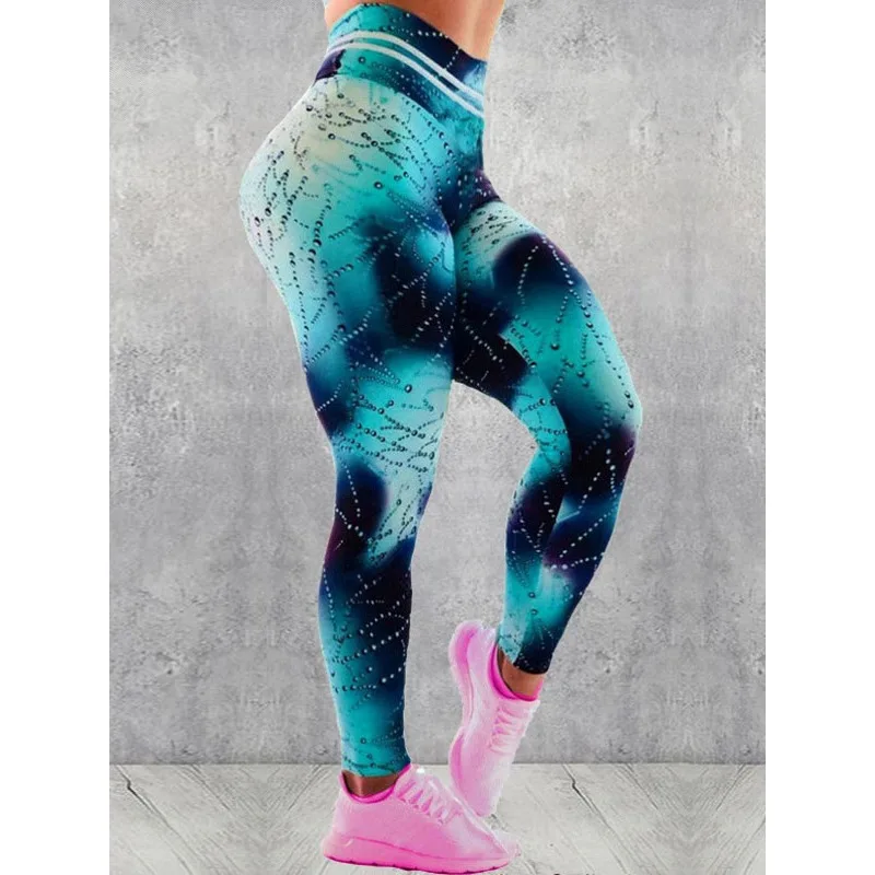 

Krisnanas Women's Yoga Pants 2025 Printing High Waist Skinny Wrap Hip Lifting Tight Leggings Fitness Woman Clothes 85799