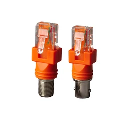 1Pcs Connector BNC Female jack to RJ45 Male plug RF Adapter Coaxial RJ45 To RF Converter Wire Connector High Quanlity