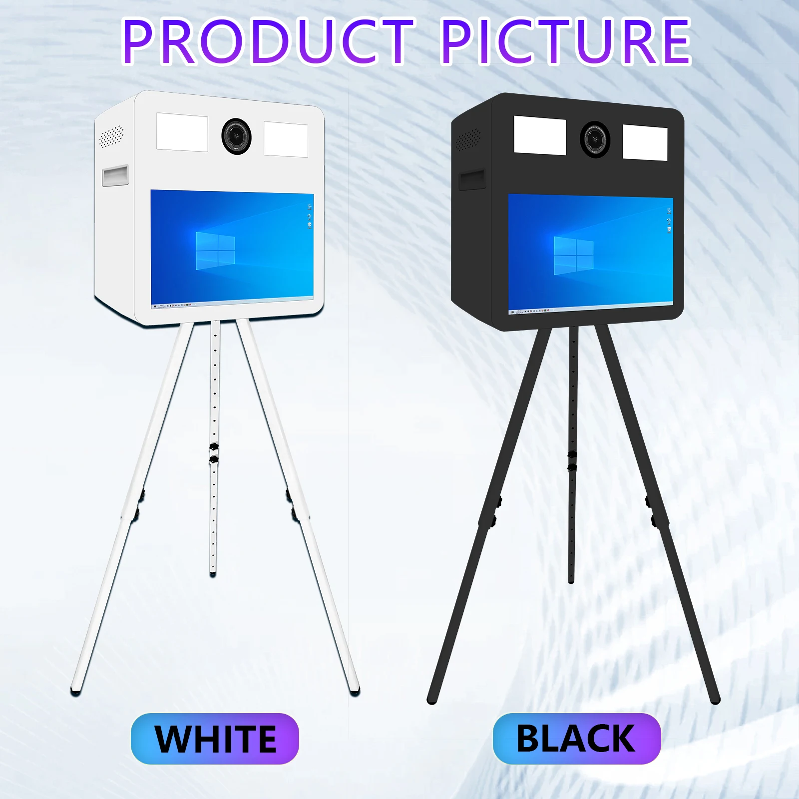 

Mirror Photo Booth Machine Magic Mirror Shell with 21.5 In LCD Touch Screen Camera Selfie Photobooth for Weddings Parties Events