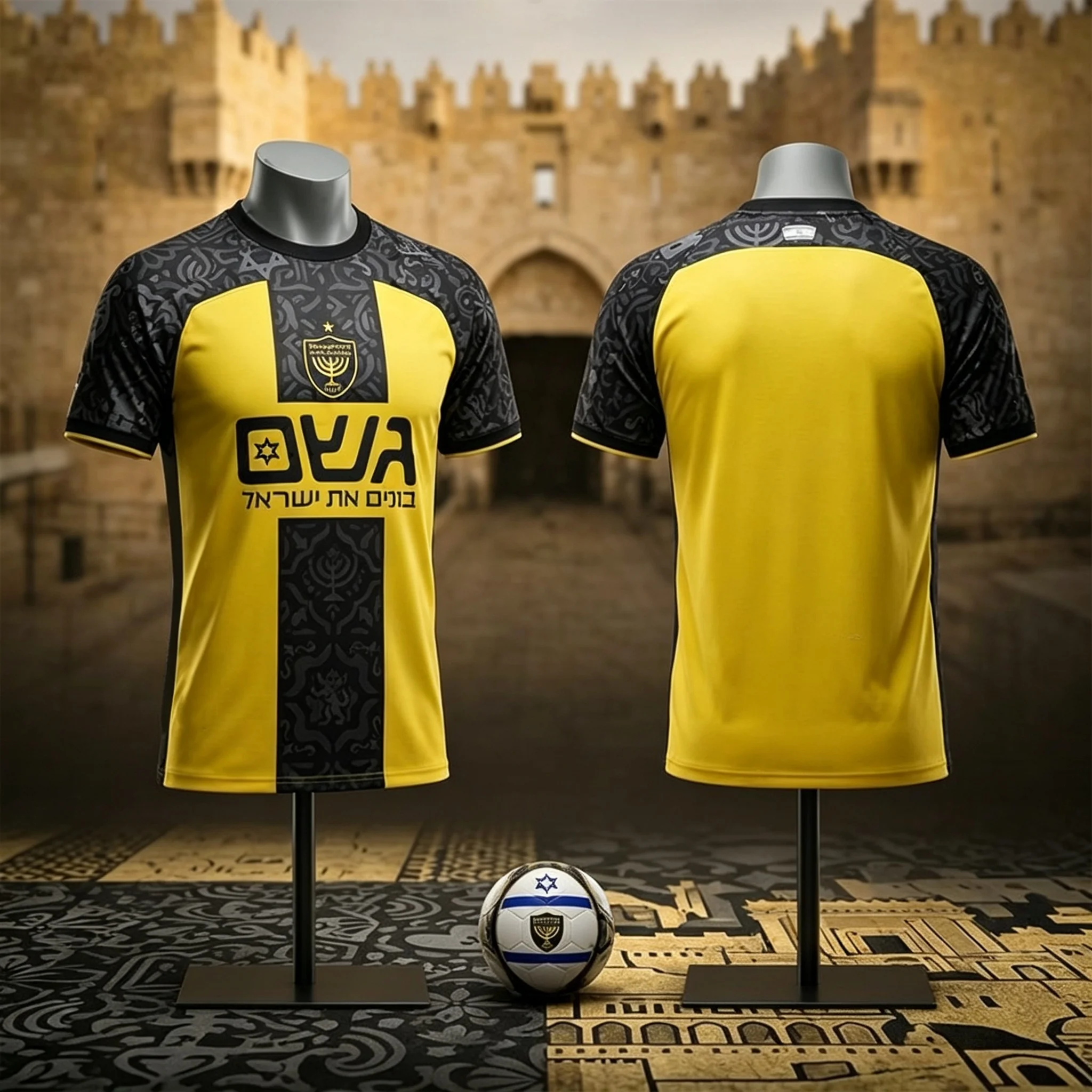 Hot Sales Beitar Jerusalem Football Jersey Men's Women's Summer Sports T-shirt Breathable Quick Drying Family Kids Clothes Y2K