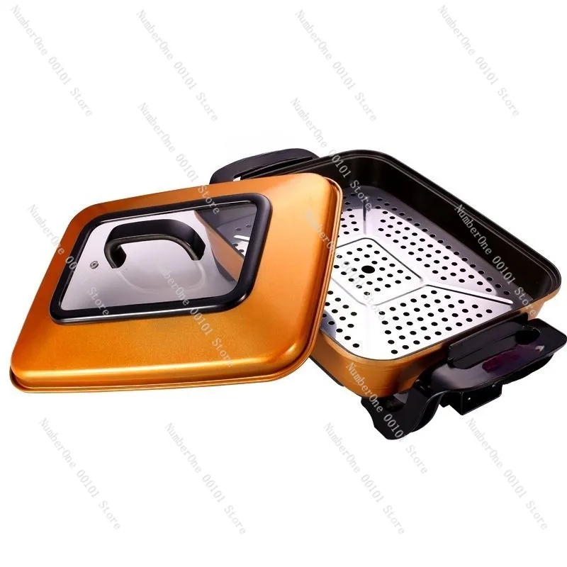 

Large Capacity Multi-Functional Electric Hot Pot, Super Large Non-Stick Frying Pan for Boiling and Frying, Home Cooking Made