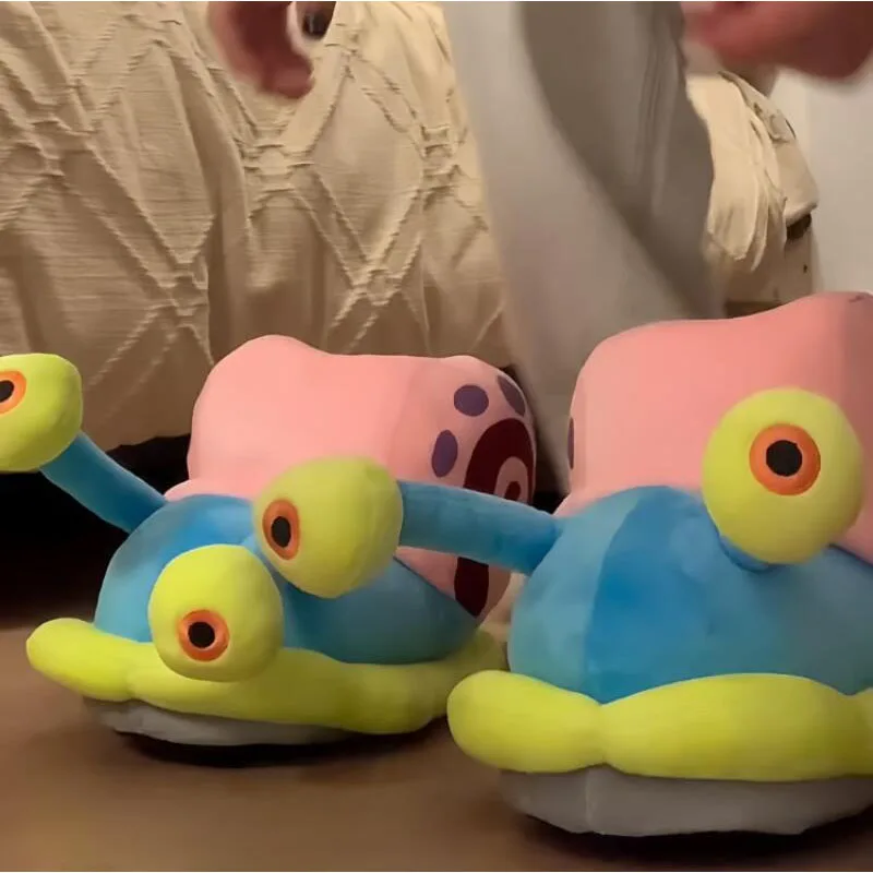 سبونجبوب سكوير الحلزون النعال الكرتون Kawaii Biqibao الحلزون عش القطن التنين مضحك نعال من القطن لطيف دافئ المضادة للانزلاق #3