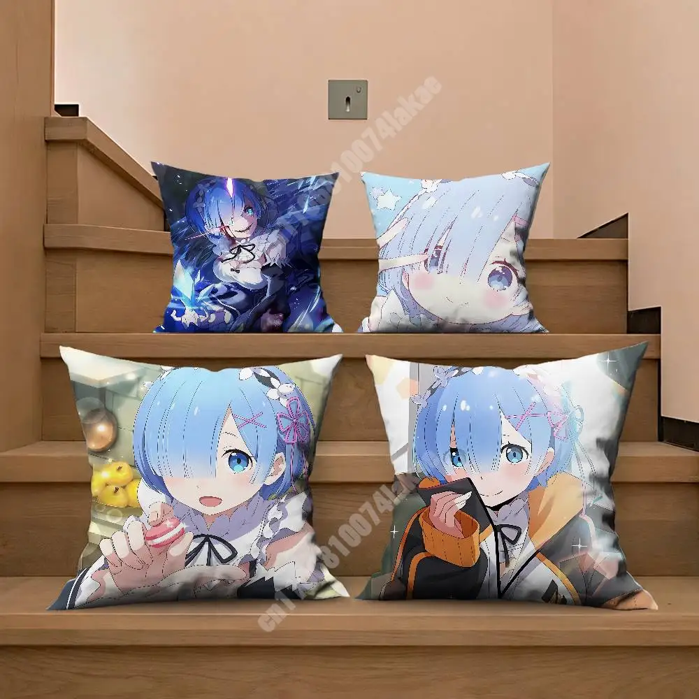 Rem Re Zero Pillow Cover Cushi - Home Textiles And Furnishing ulasan dan harga