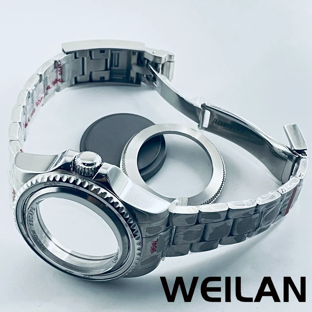 أجزاء حافظة ساعة كريستال ياقوتية مقاومة للماء 44 ملم SEA Big DEEP Homage، متوافقة مع NH34، NH35، NH36، NH38، NH70، وNH72