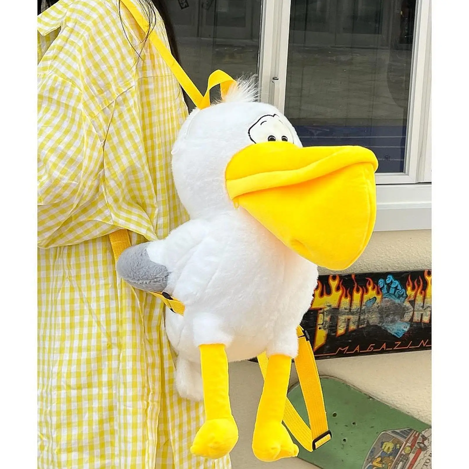 Plush Bird กระเป๋าเป้สะพายหลังน้ําหนักเบากระเป๋าลําลองสําหรับผู้ใหญ่ผู้หญิงวิทยาลัย