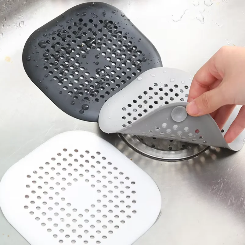 Clog-free drain filter screens, bathtub shower drain covers, suitable for kitchen, bathroom sinks, drains, etc., prevent pi