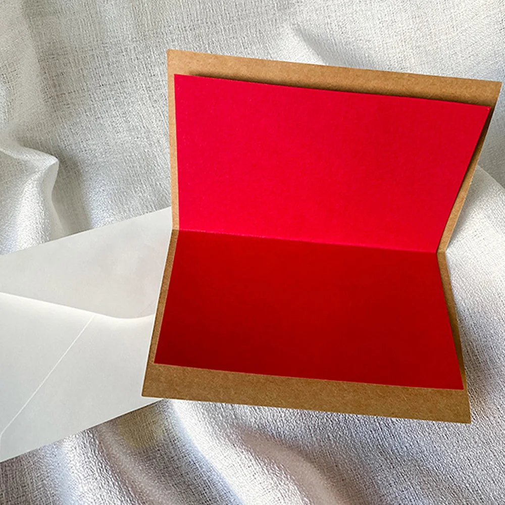 Love Gift Cards Red Kraft Paper Invitation Wedding Happy Valentines Day Greeting Card Festival Party Supplies Decoration Mixed - view 5