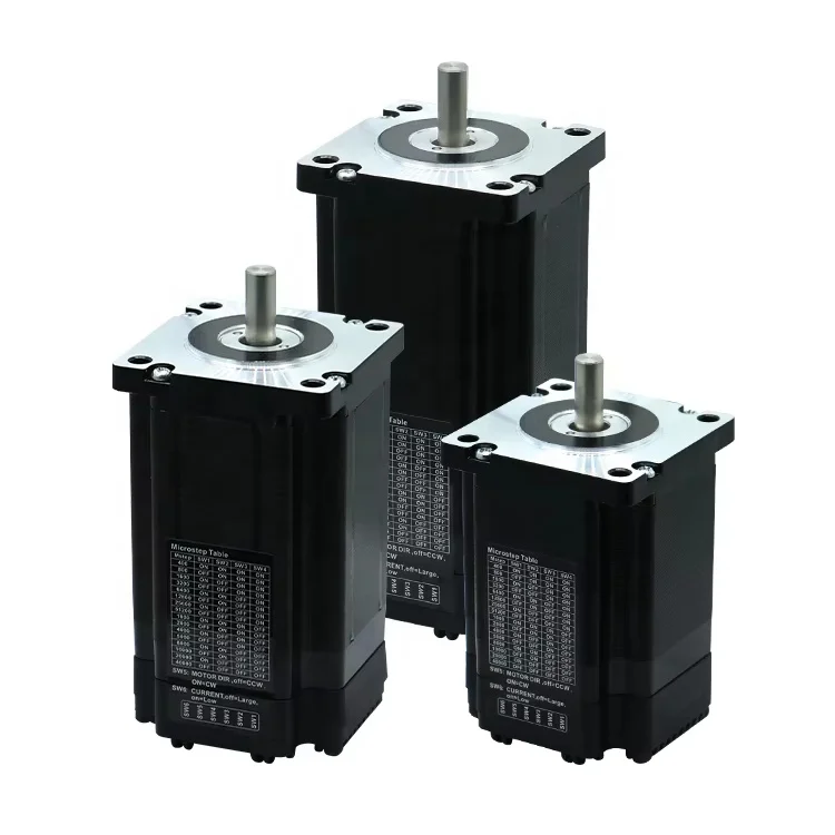 Motor paso a paso HLTNC 60, máquina todo en uno Nema 24, circuito cerrado, 2 fases, integra el controlador y el freno del Motor para el Kit de enrutador CNC