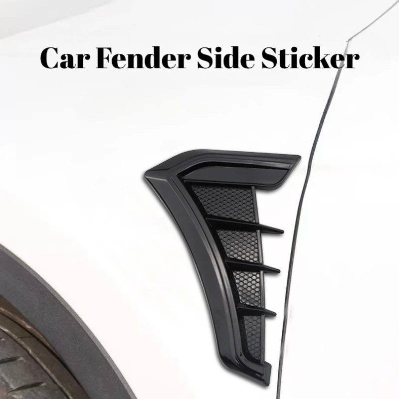 

For Universal Car Fender Side Emblem Decal Sticker Body Air Outlet Vent Trim Exterior Mod Accessories Auto Decoration Refit Part