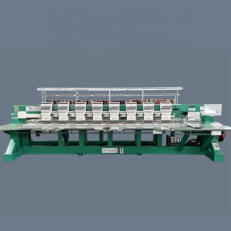 Best 8-Head Multifunctional Computer Flat Industrial Embroidery Machine