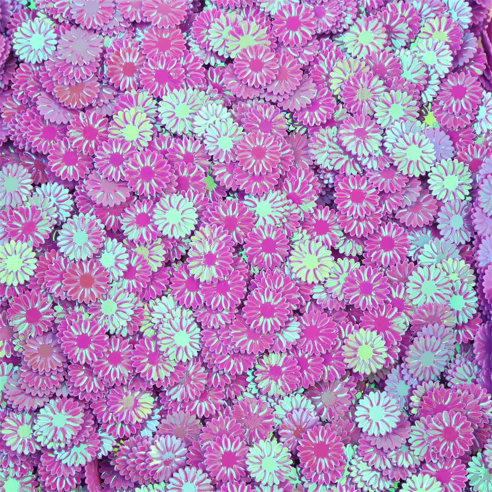20g/450g 9MM Gänseblümchen-Pailletten Glitzerflocken für Schleimfüllung, Nagelkunst & Handyhüllen-DIY-Deko, Harz-Bastelzubehör Lentejuelas – Detail 7