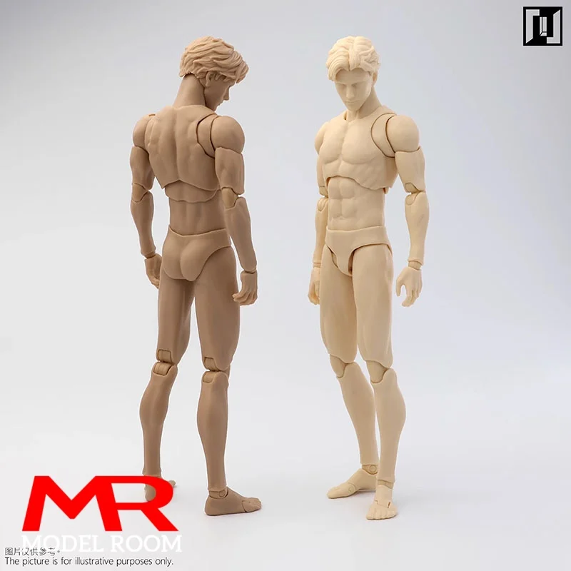 Mirrfig MF001 1/12 Male Lean Thin Joint Body 16.2cm Super Flexible White Yellow Action Figure Anime Body Model