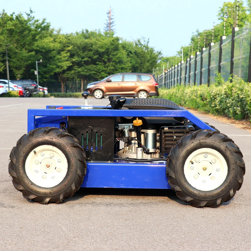 カスタマイズされたリモート芝刈り機 このインテリジェント芝刈り機には、インテリジェントなリモートコントロール装置が装備されています。