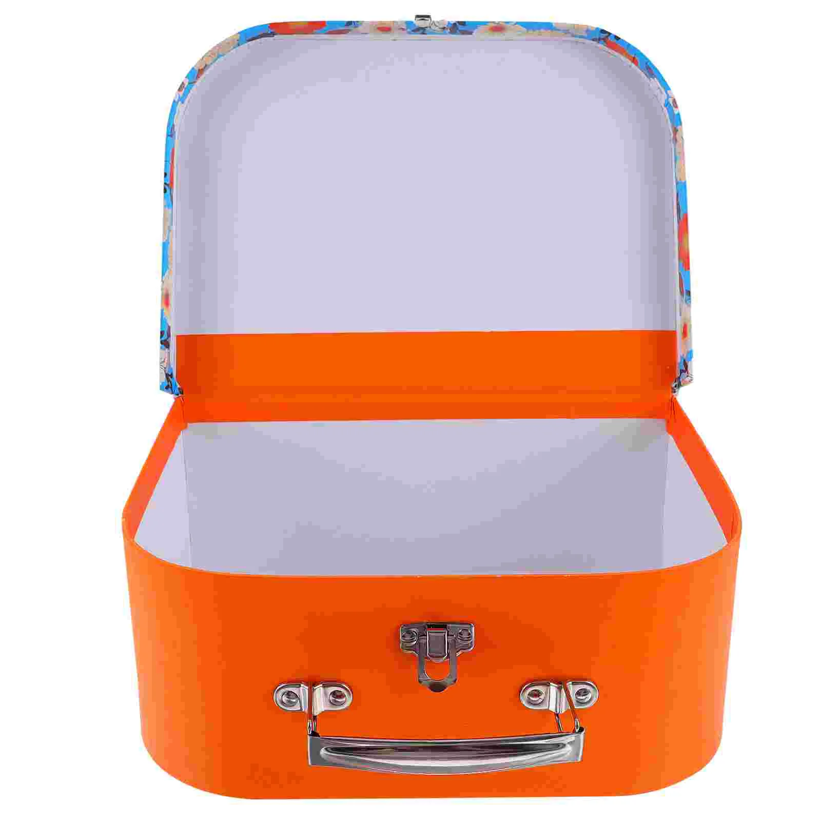 Storage Suitcase Cardboard Boxes Photo Small Travel Toiletry Bag Gift Kids Toys Jewelry Mini Suitcases for Party Favors