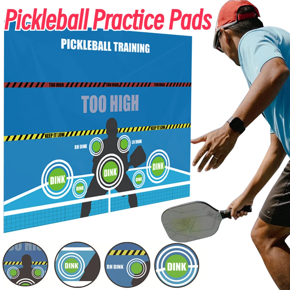 

Pickleball Dink Pad for Walls Pickleball Training Poster Mat Dink Master Exercise Rebounder Aids for Pickleball Dink Training