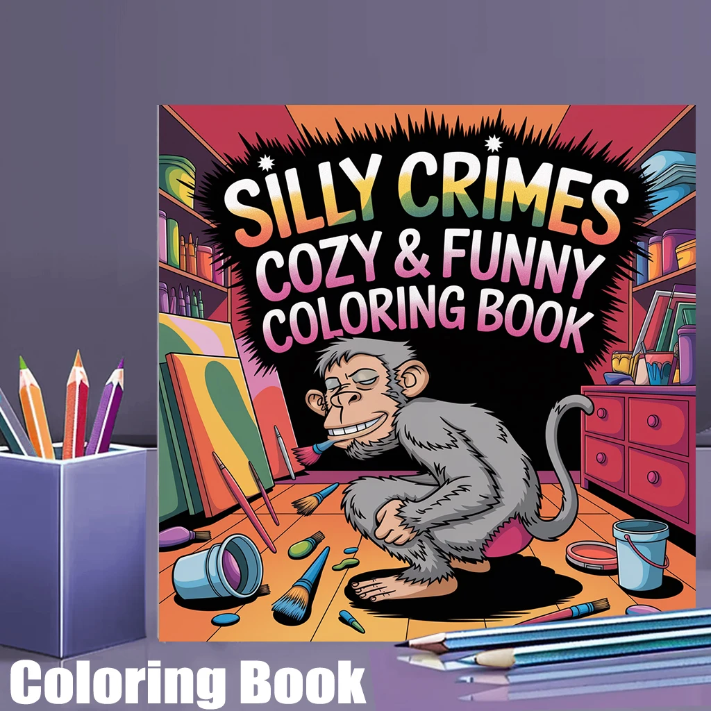 28 Pages Silly Funny Coloring Book for Adult Stress Reduction | Colouring Book for Stress Relief and Mood Reduction Valentine