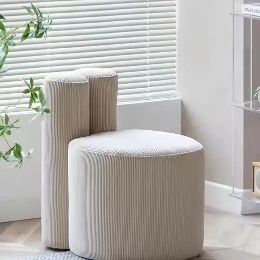 

Vanity Chair Hallway Ottoman Dressing Stool Lovely Rabbit Ear Stool Backchair Home Furniture Modern Lounges Chair Accent